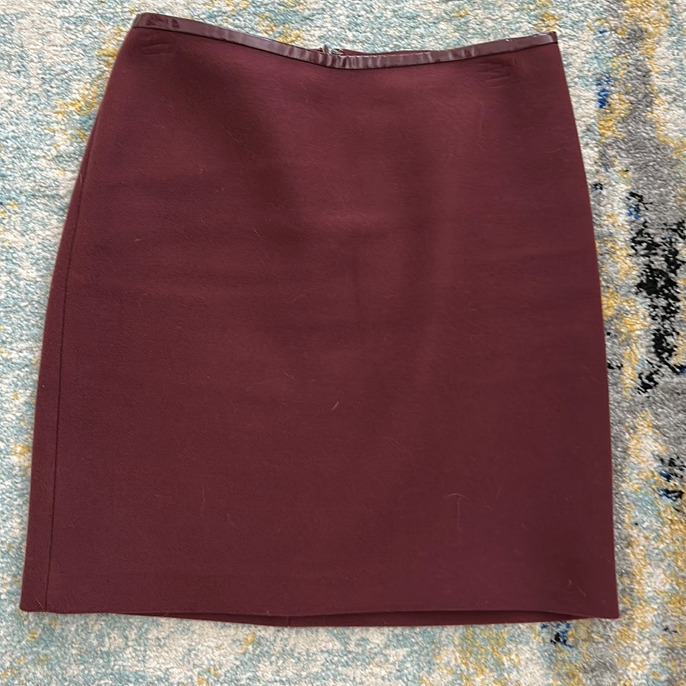 White House Black Market Burgundy Skirt
